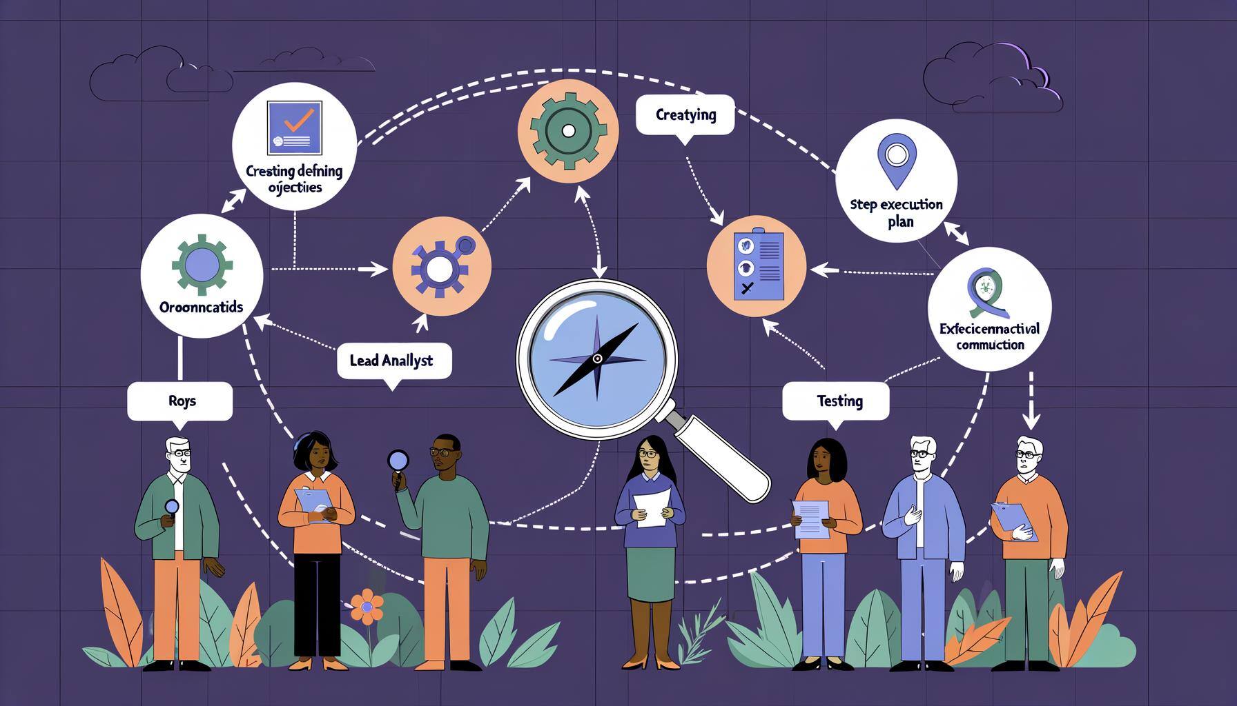 ilustración sobre la optimización de procesos