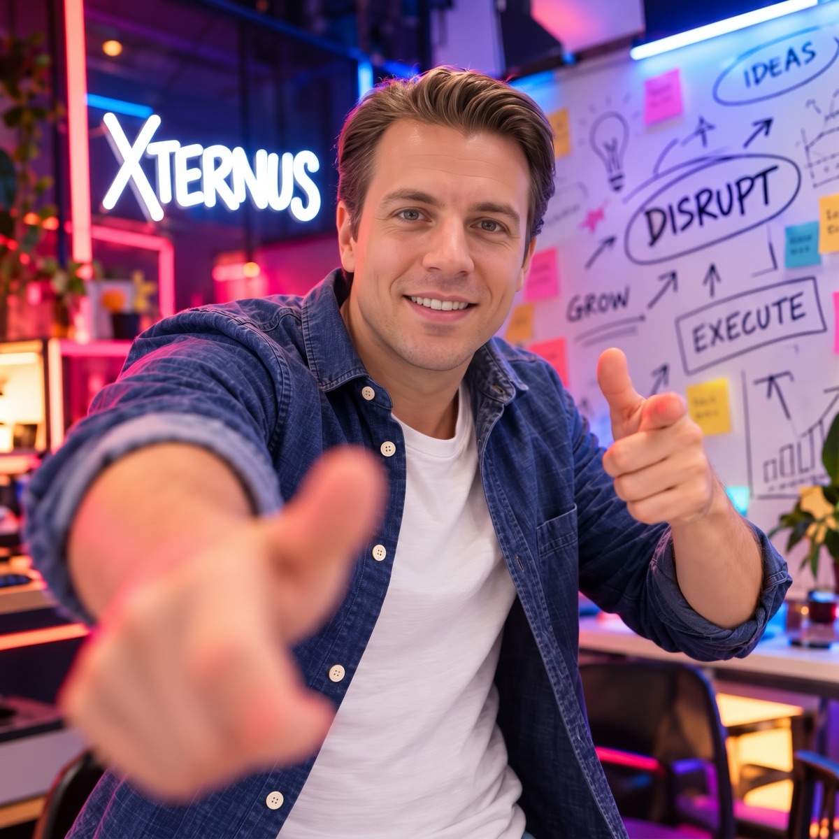 Igor Fernández en el estudio creativo de Xternus